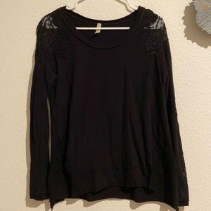 Free People black lace top size S/P